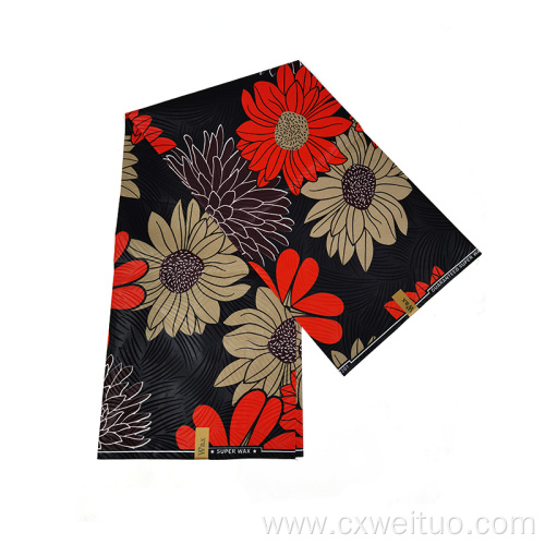 Polyester African Print Fabric for Ankara Dress